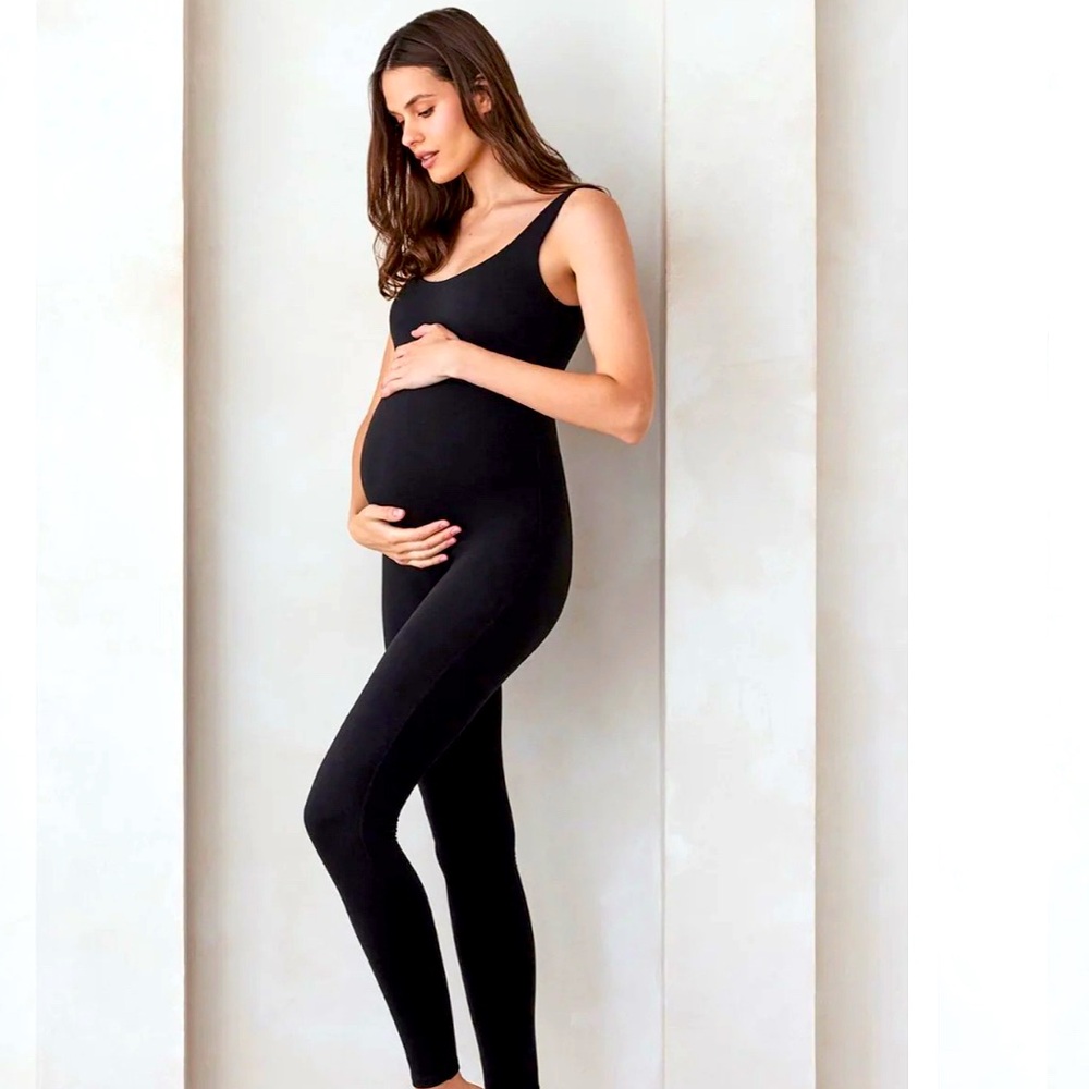 Bumpsuit, Lucy Maternity Unitard, Black XS